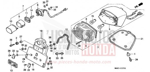 TAILLIGHT (2) VT1100C2X de 1999